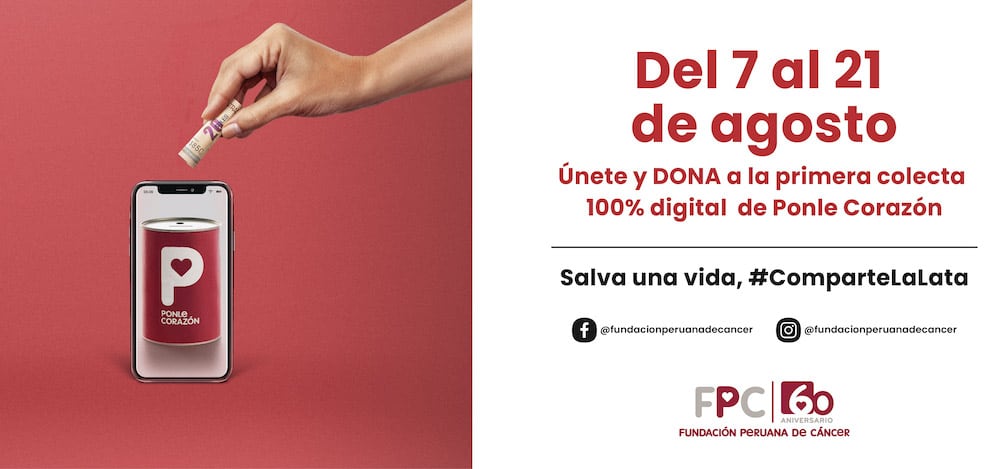 Colecta nacional Ponle Corazón será 100% digital