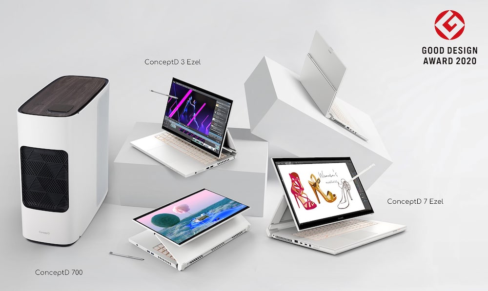 ConceptD de Acer para creadores ganó en Good Design Awards 2020