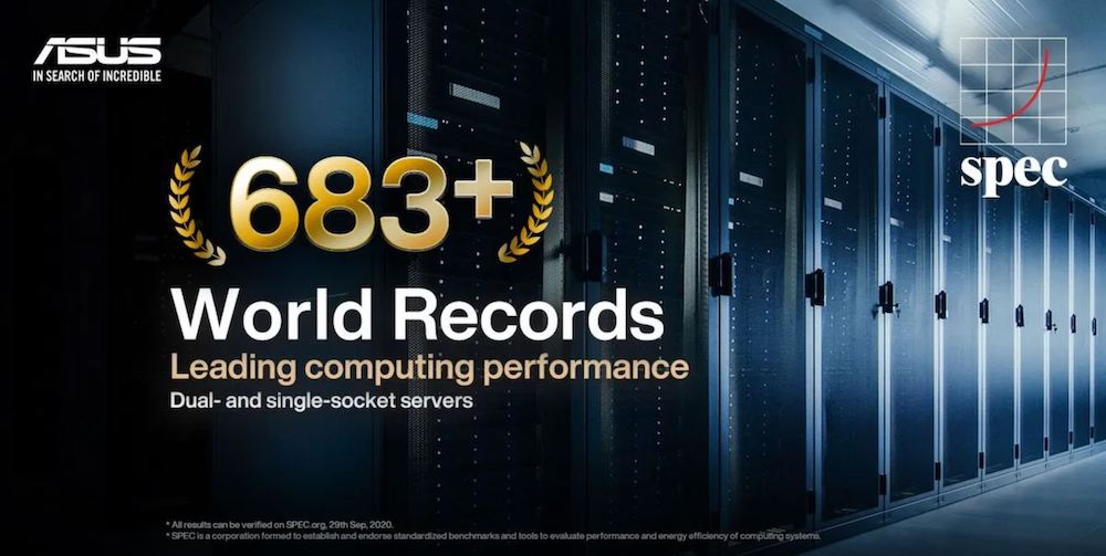 ASUS establece récords mundiales de rendimiento de servidores