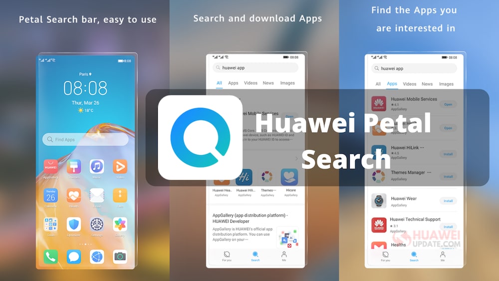 Aplicaciones disponibles en Petal Search de Huawei