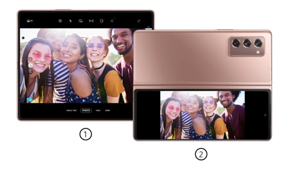 ¿Cómo tomar fotos creativas con tu Samsung Galaxy Z Fold2?
