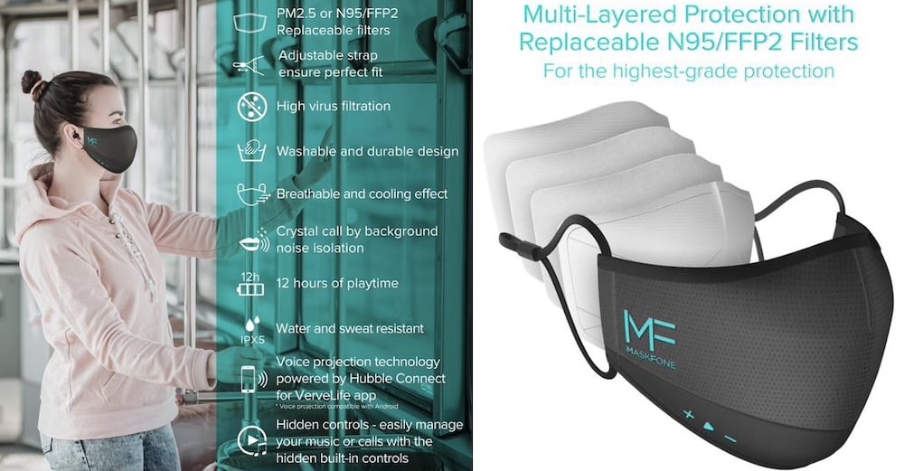 MaskFone: La mascarilla tecnológica con conexión Bluetooth