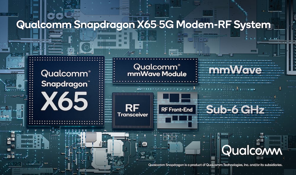 Nuevo módem Qualcomm Snapdragon X65 5G de 10 Gigabit