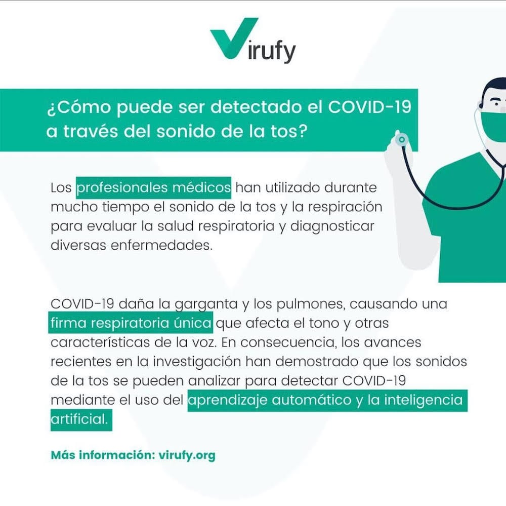 Virufy: Aplicación contribuye con la detección del coronavirus