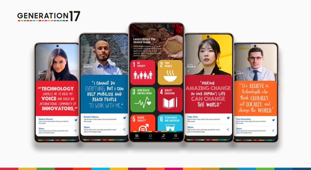 Samsung impulsa a la comunidad global a lograr un progreso duradero