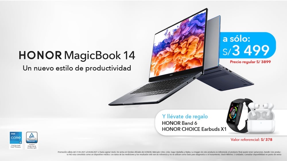 Lanzamiento de HONOR MagicBook 14 en Perú