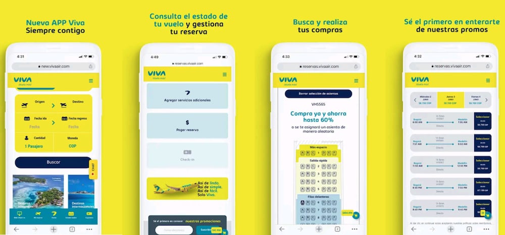 Nueva app de Viva para viajeros peruanos