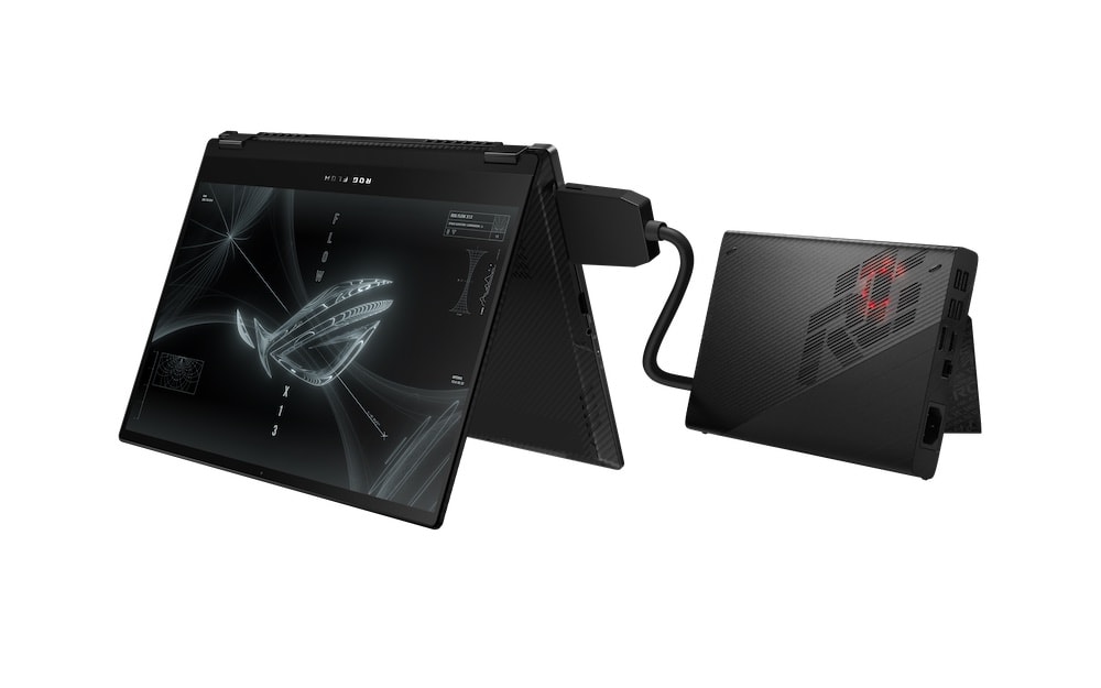 Laptop gamer convertible Flow X13 y GPU externa XG Mobile