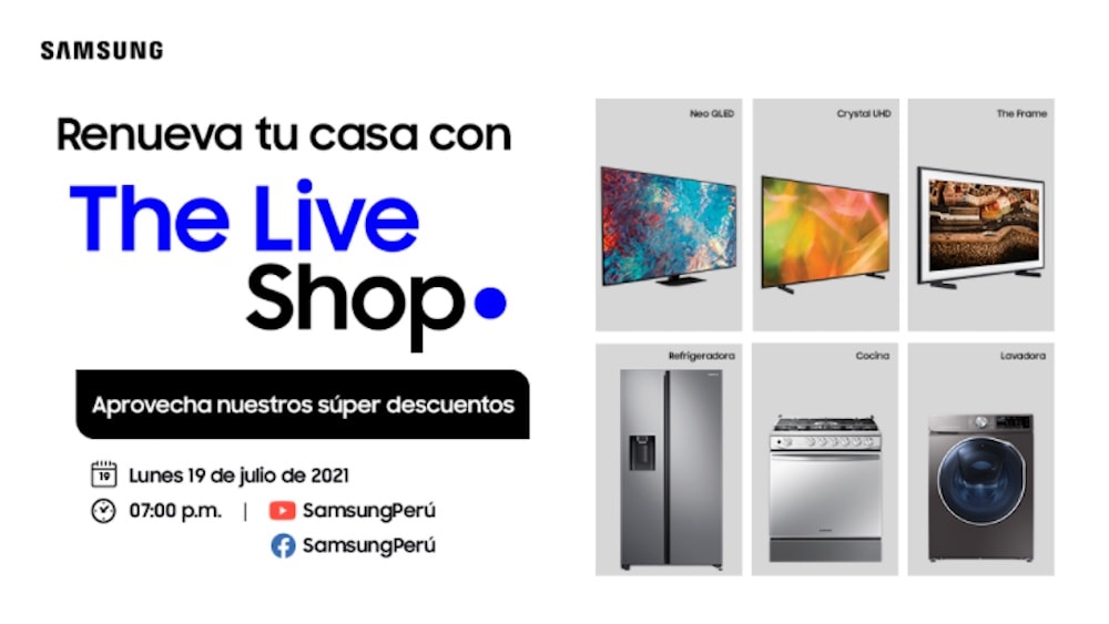 Renueva tu casa en el evento The Live Shop de Samsung