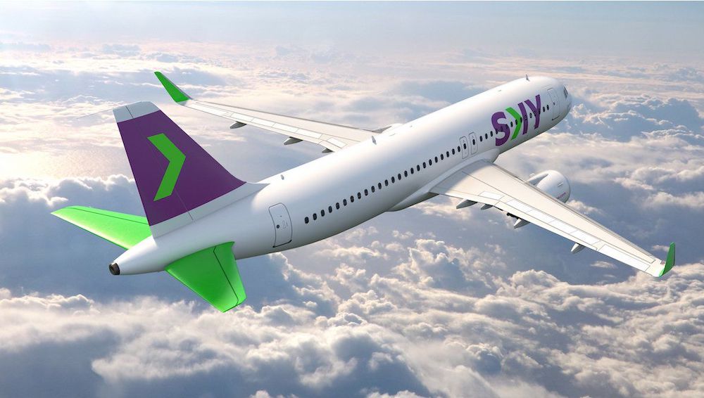 Aerol&iacute;nea SKY recibi&oacute; su avi&oacute;n m&aacute;s eficiente y ecol&oacute;gico