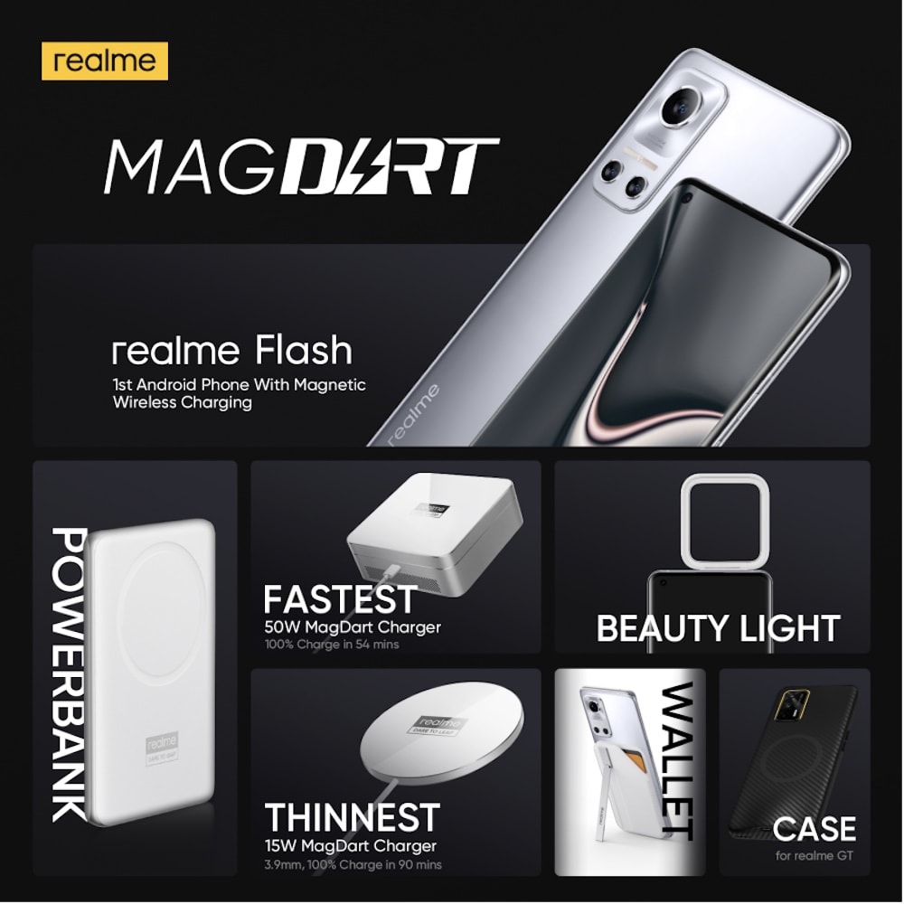 Realme MagDart, un cargador rápido con carga magnética wireless
