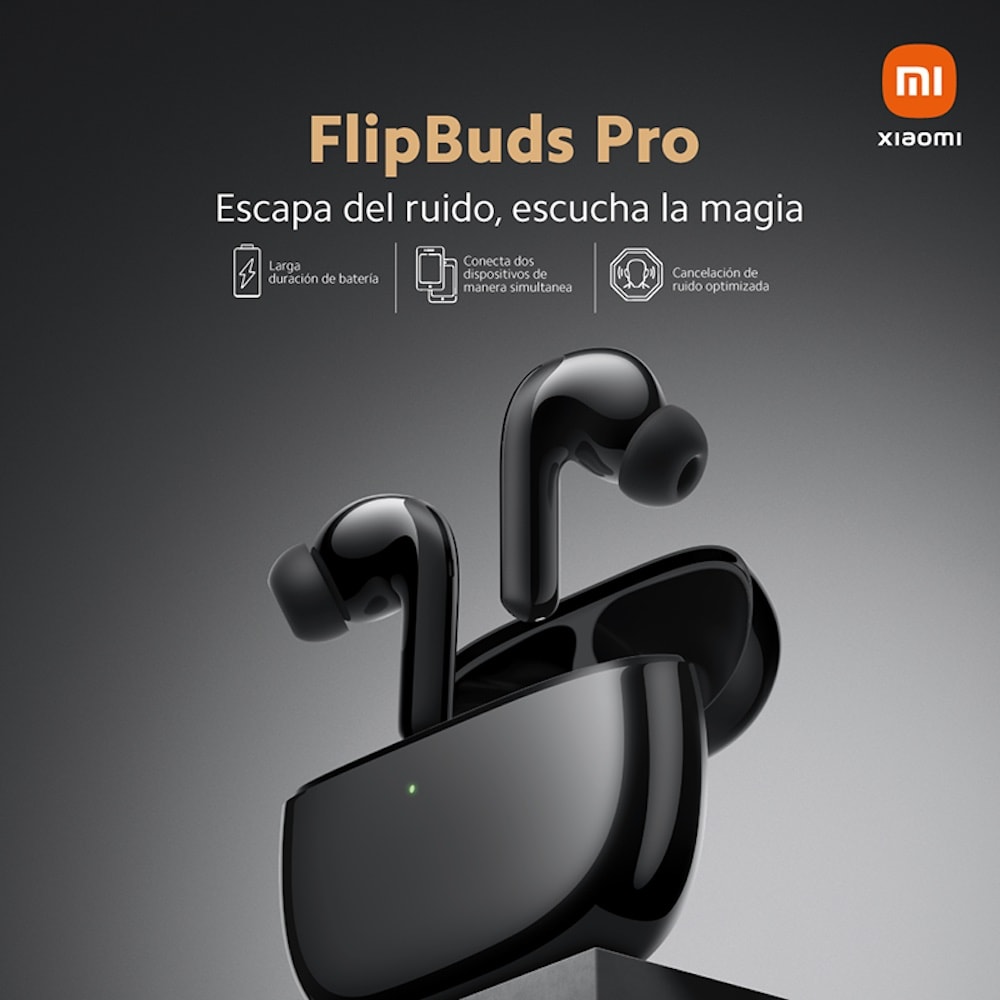 Xiaomi FlipBuds Pro con cancelación activa de ruido y compatibilidad dual