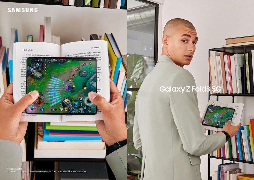 Galaxy Z Fold3 5G: Smartphone plegable y con c&aacute;mara bajo la pantalla
