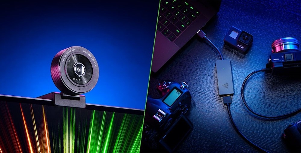 Webcam Kiyo X y capturadora Ripsaw X de Razer para streamers