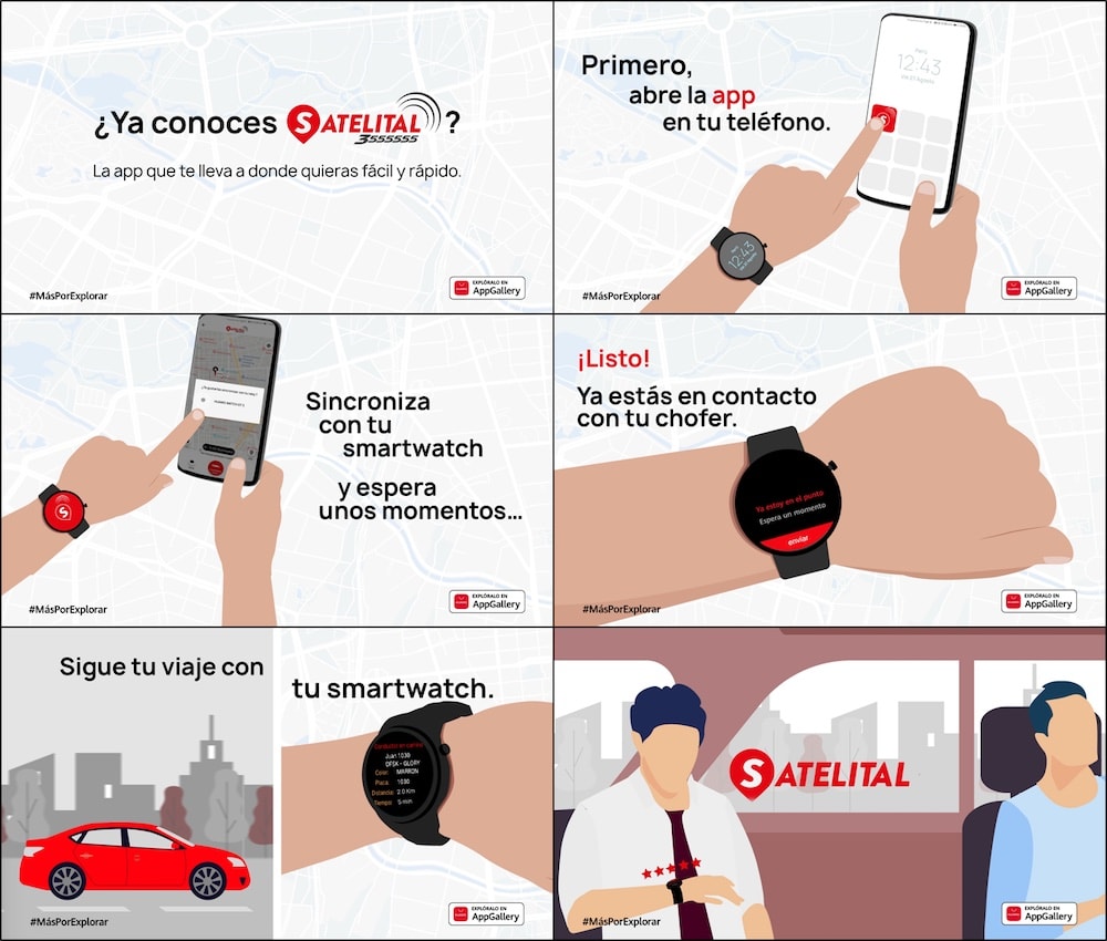 App de Satelital se lanza para el nuevo HUAWEI Watch 3