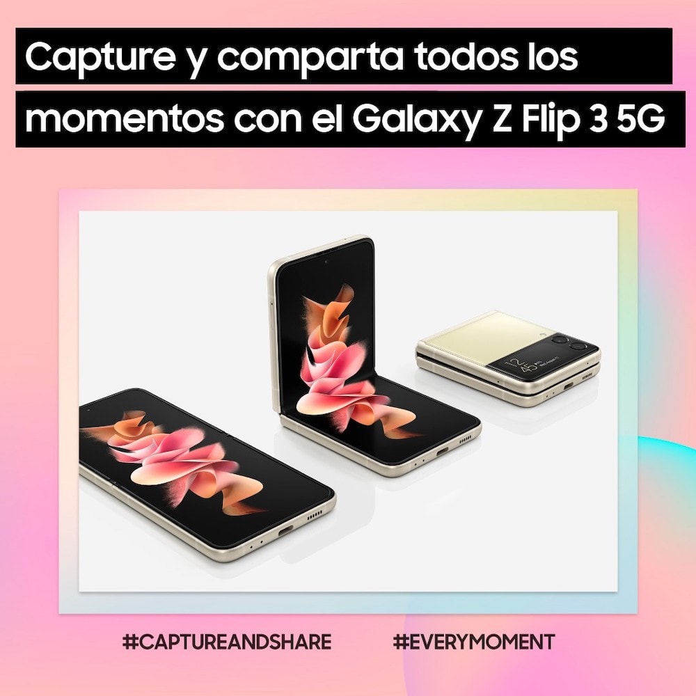 Captura y comparte cada momento con el Galaxy Z Flip3 5G