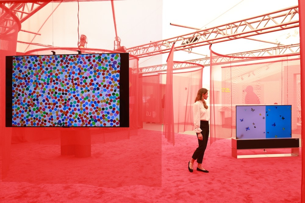 LG presenta en Londres proyectos de arte inspirados en OLED
