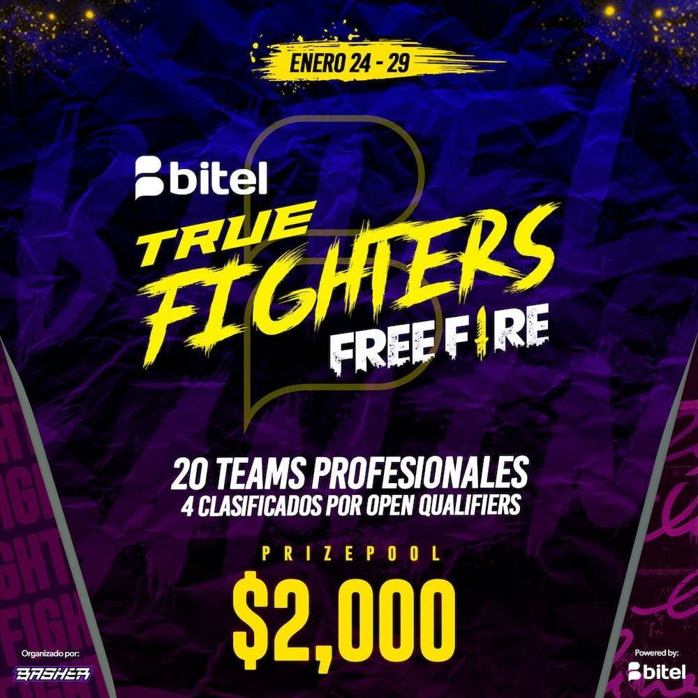 True Fighters: Free Fire, torneo de Bitel con varios premios