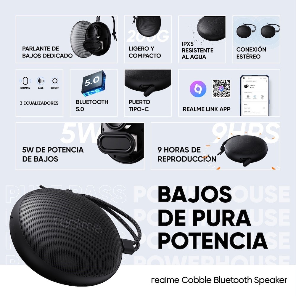 Nuevos altavoces Bluetooth Cobble y Pocket de Realme