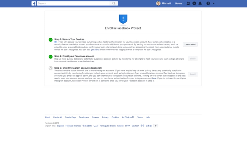 Facebook Protect llegó a Perú
