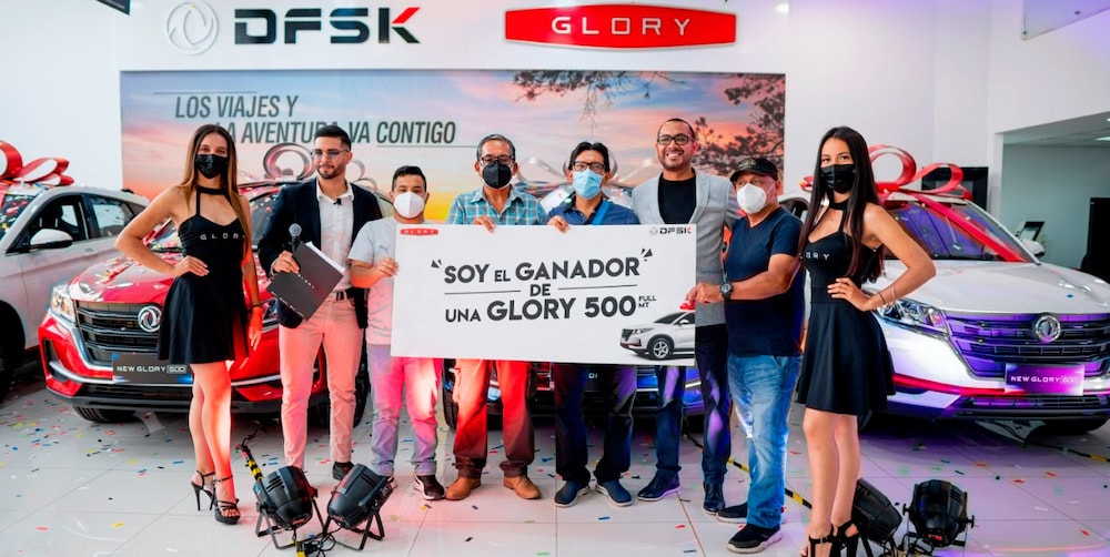 DFSK Glory regaló 4 Glory 500 Full MT a sus afortunados clientes