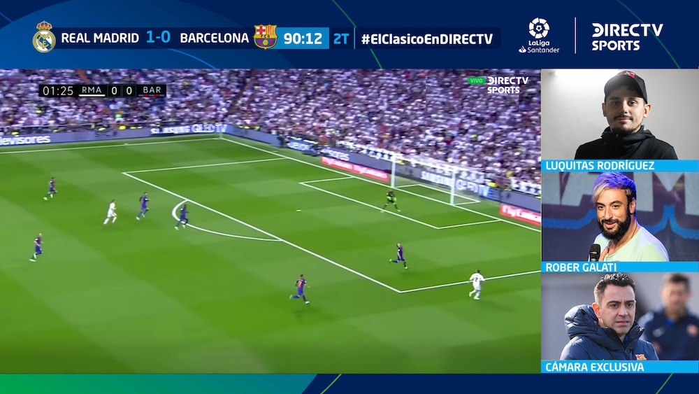 Real Madrid – FC Barcelona por DIRECTV Sports y DIRECTV GO