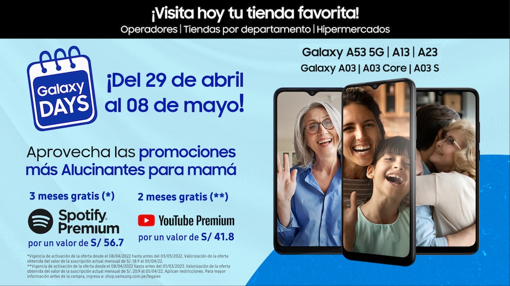 Samsung Perú: Descuentos por Día de la Madre 2022