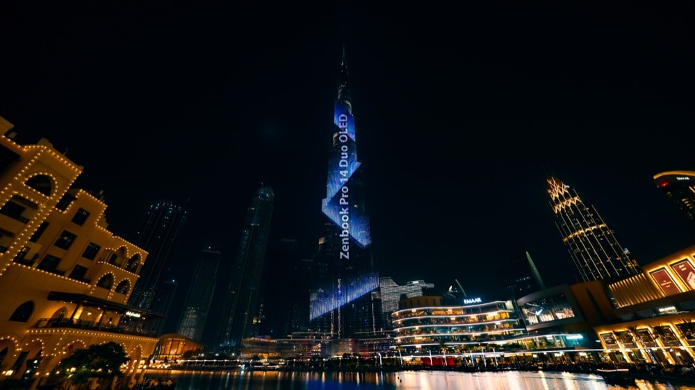 ASUS ilumina el edificio Burj Khalifa 
