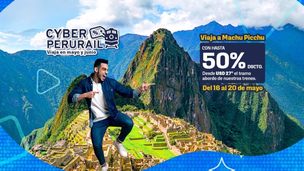 Cyber PeruRail 2022: Descuentos para viajar a Machu Picchu