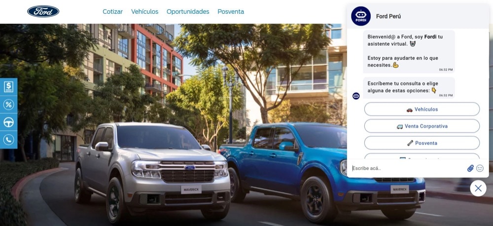Ford Perú mejora sus canales de atención virtual