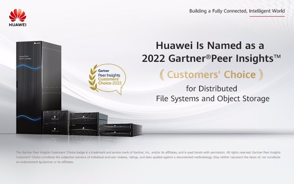 Huawei OceanStor obtuvo la mejor puntuación en el Gartner Peer Insights