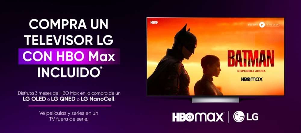 LG te ofrece 3 meses de HBO Max gratis