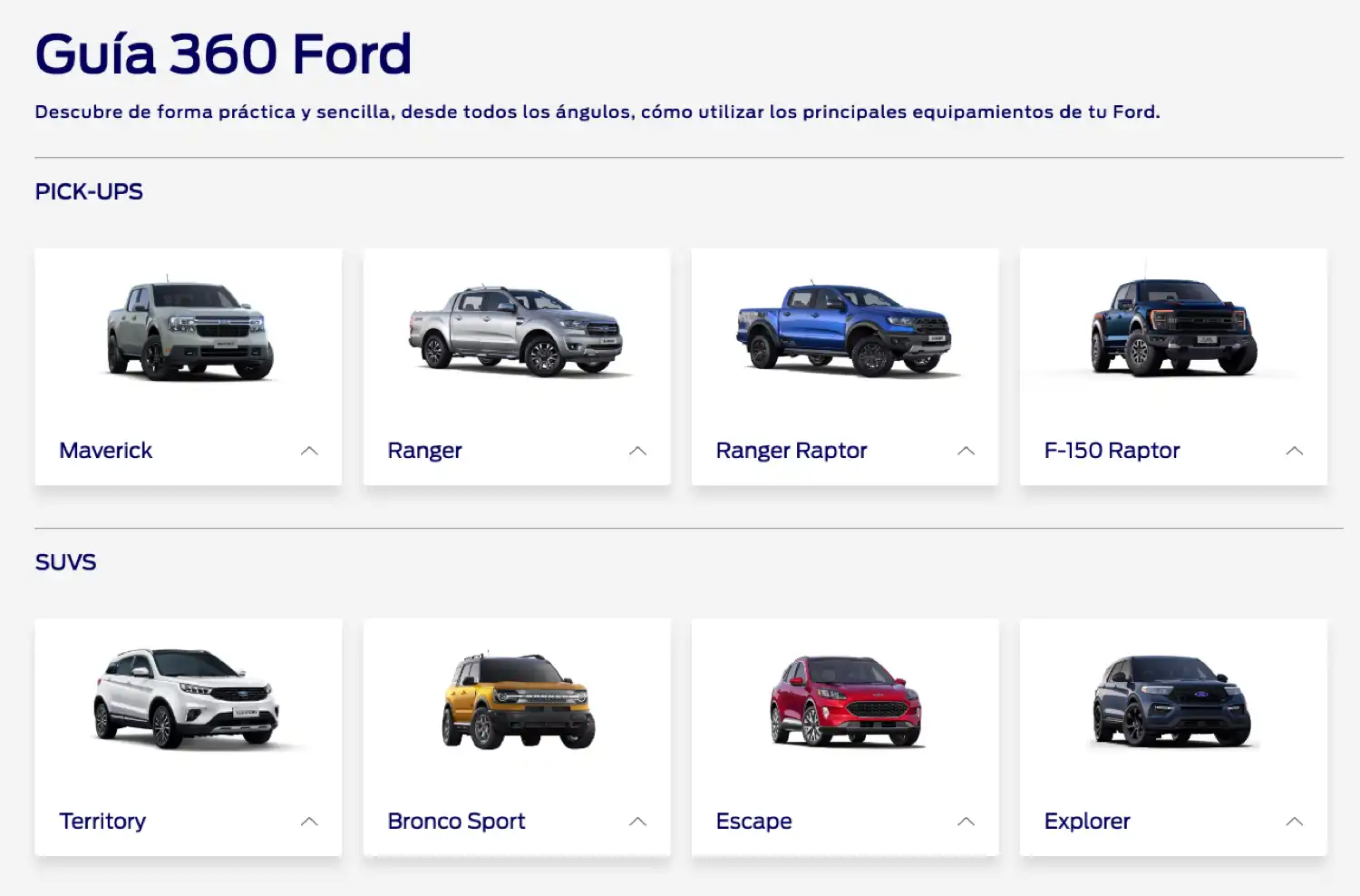 Ford lanza plataforma digital para conocer sus vehículos