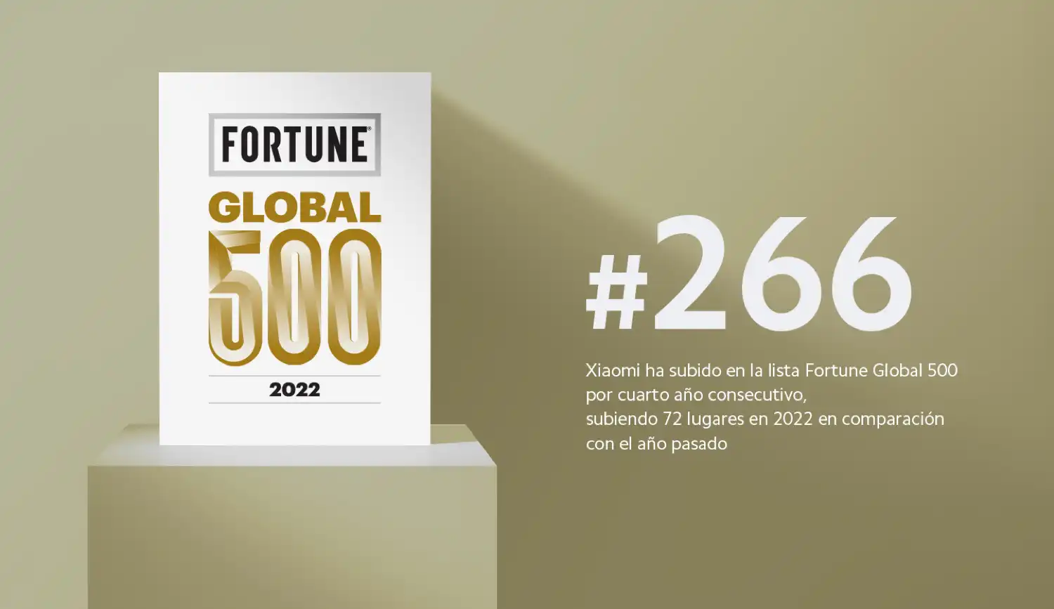 Xiaomi escala al puesto 266 en la lista Fortune Global 500
