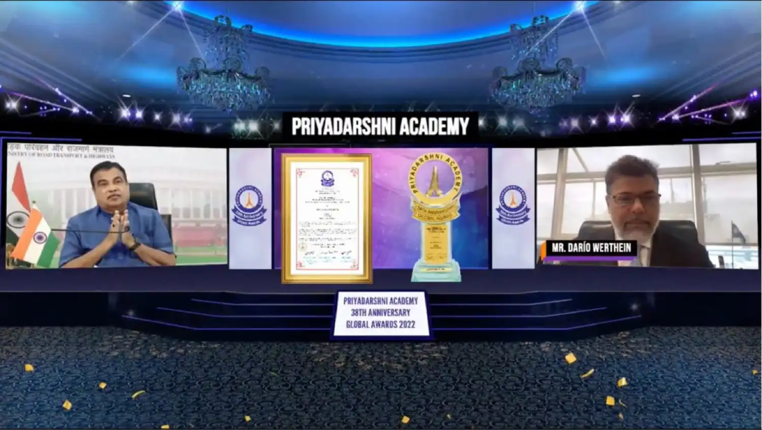 Presidente de Vrio Crop es galardonado por la Academia Priyadarshni