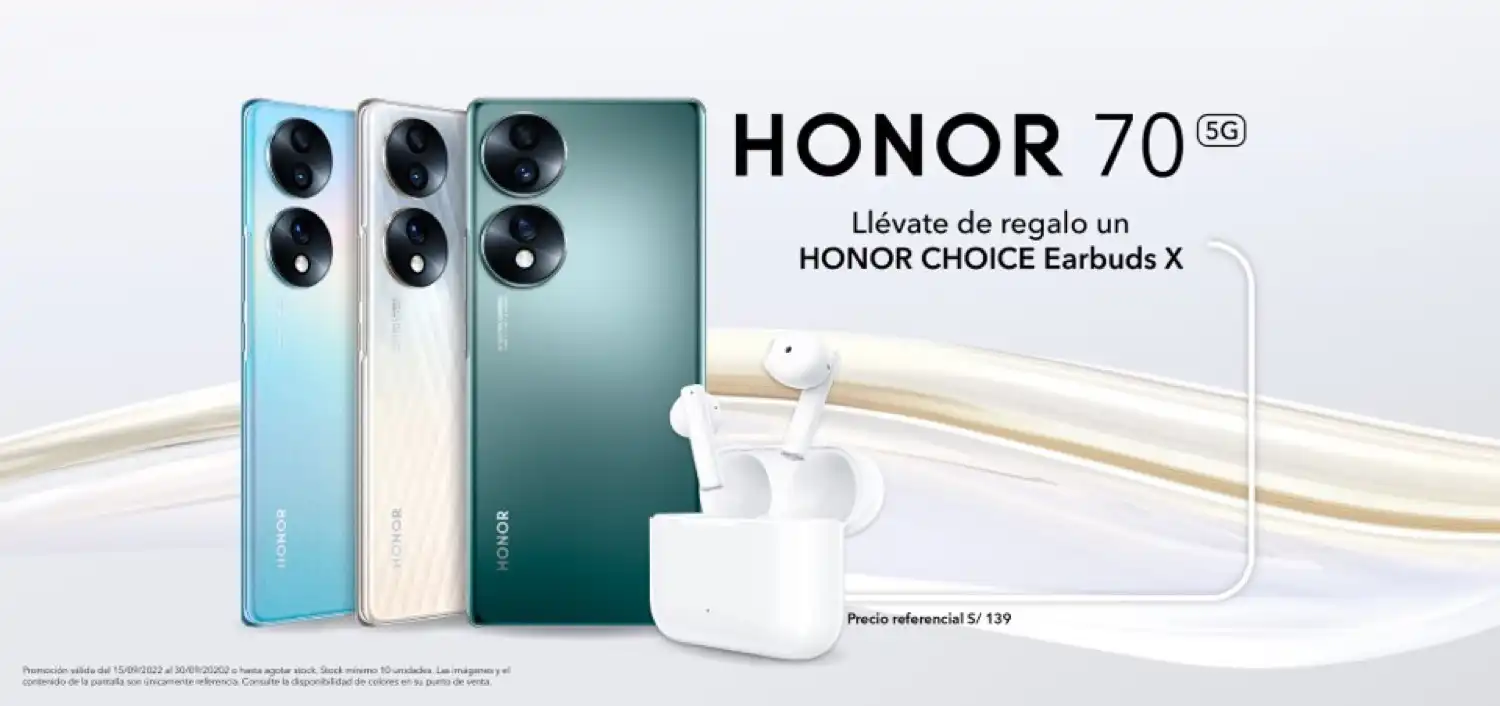 Tras su lanzamiento global, el Honor 70 ya está en Perú