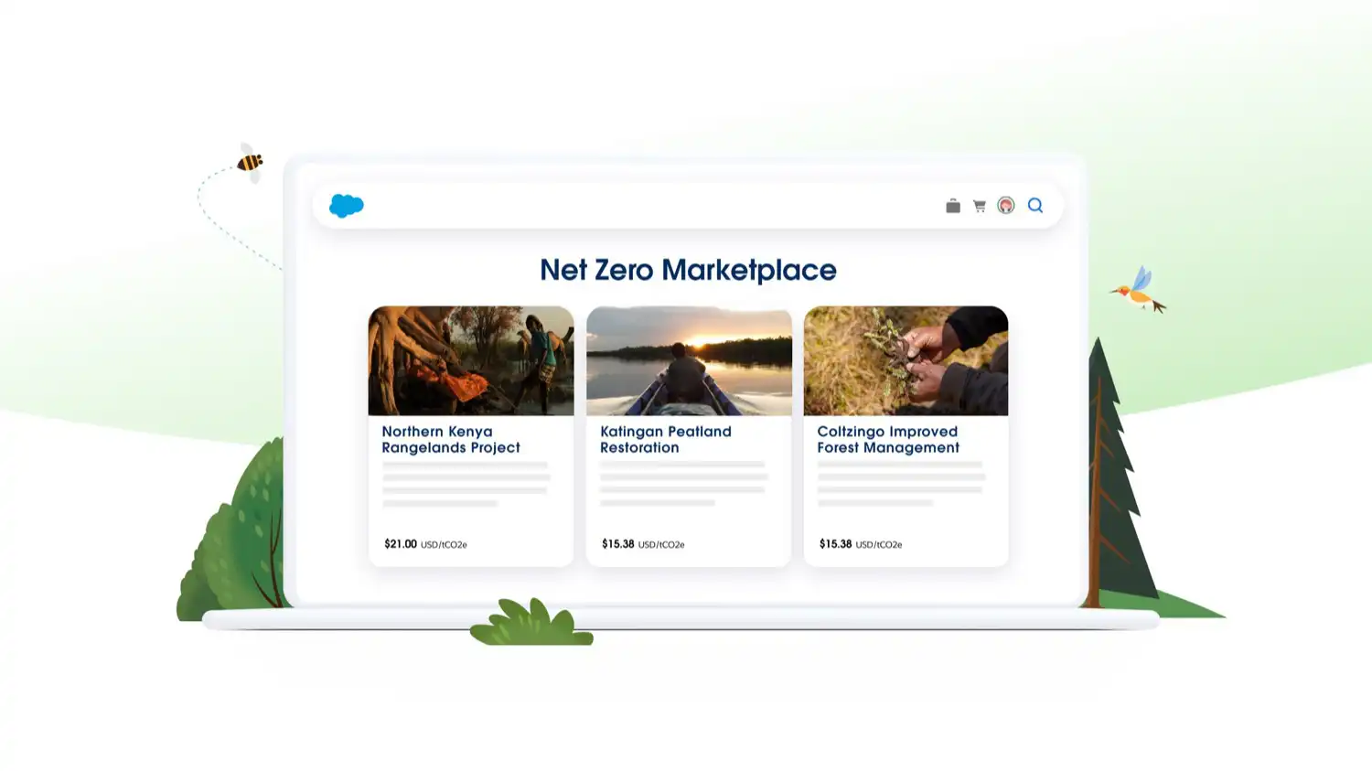Salesforce anuncia el primer mercado de créditos de carbono