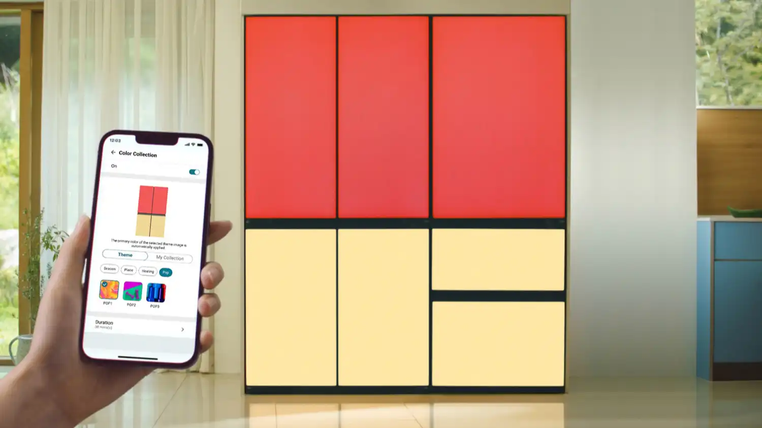 LG presentó refrigeradoras que cambian de color