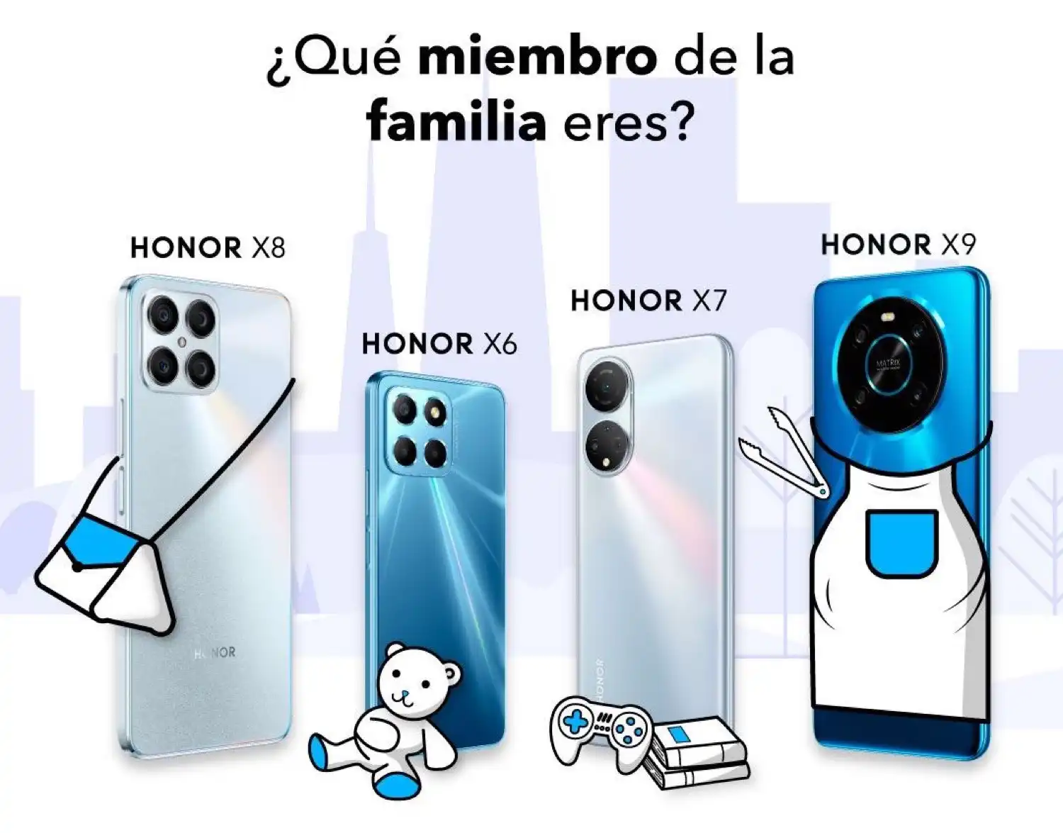 El smartphone Honor ideal para cada miembro de la familia