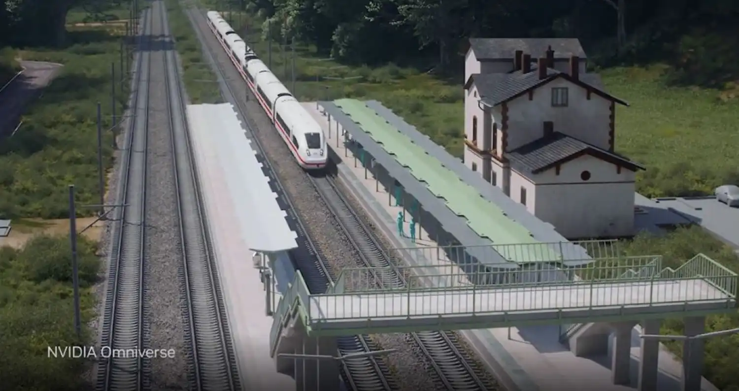 Digital twin de toda la red ferroviaria de Alemania en NVIDIA Omniverse