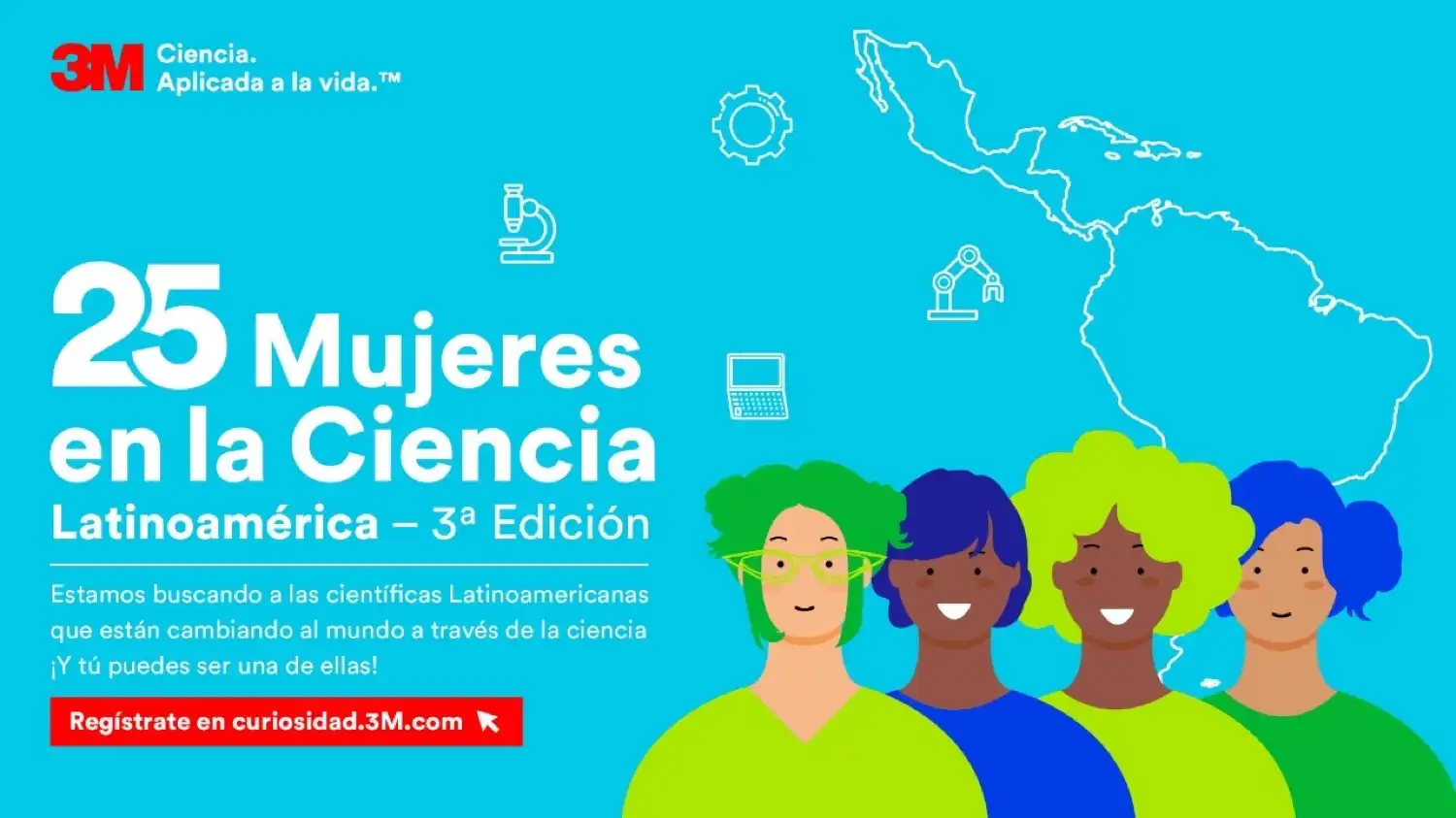 3M convoca a "25 mujeres en la ciencia – América Latina"