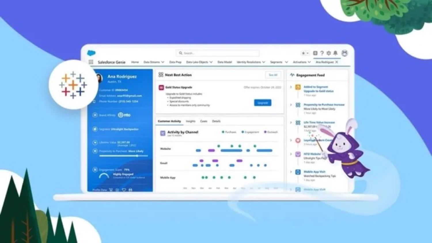 Los registros diarios de Salesforce Genie Customer Data Cloud