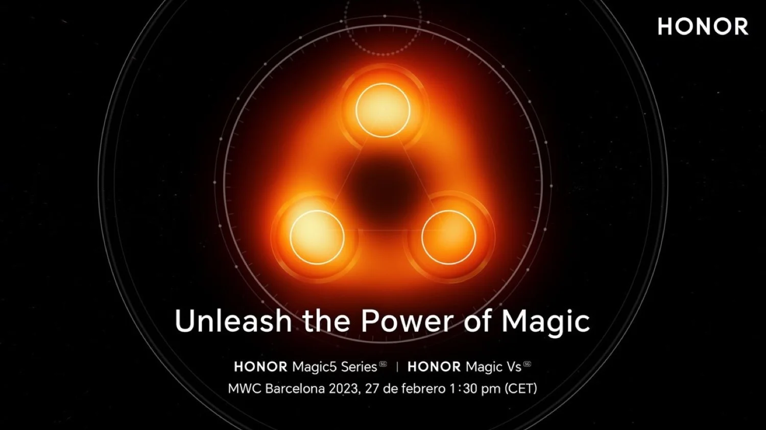Fecha y hora para la presentación de la HONOR Magic5 Series