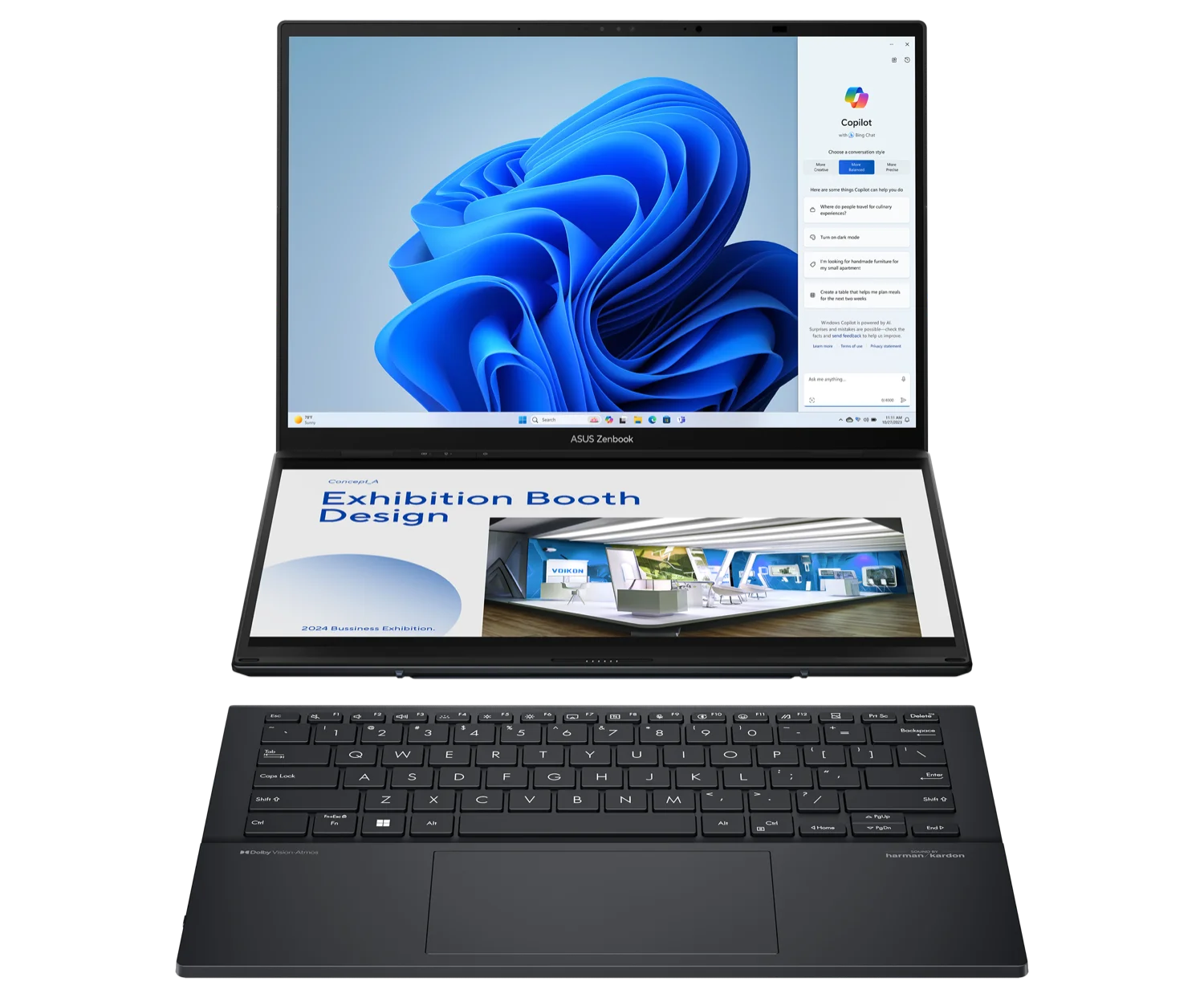 CES 2024: La nueva laptop con 2 pantallas de ASUS