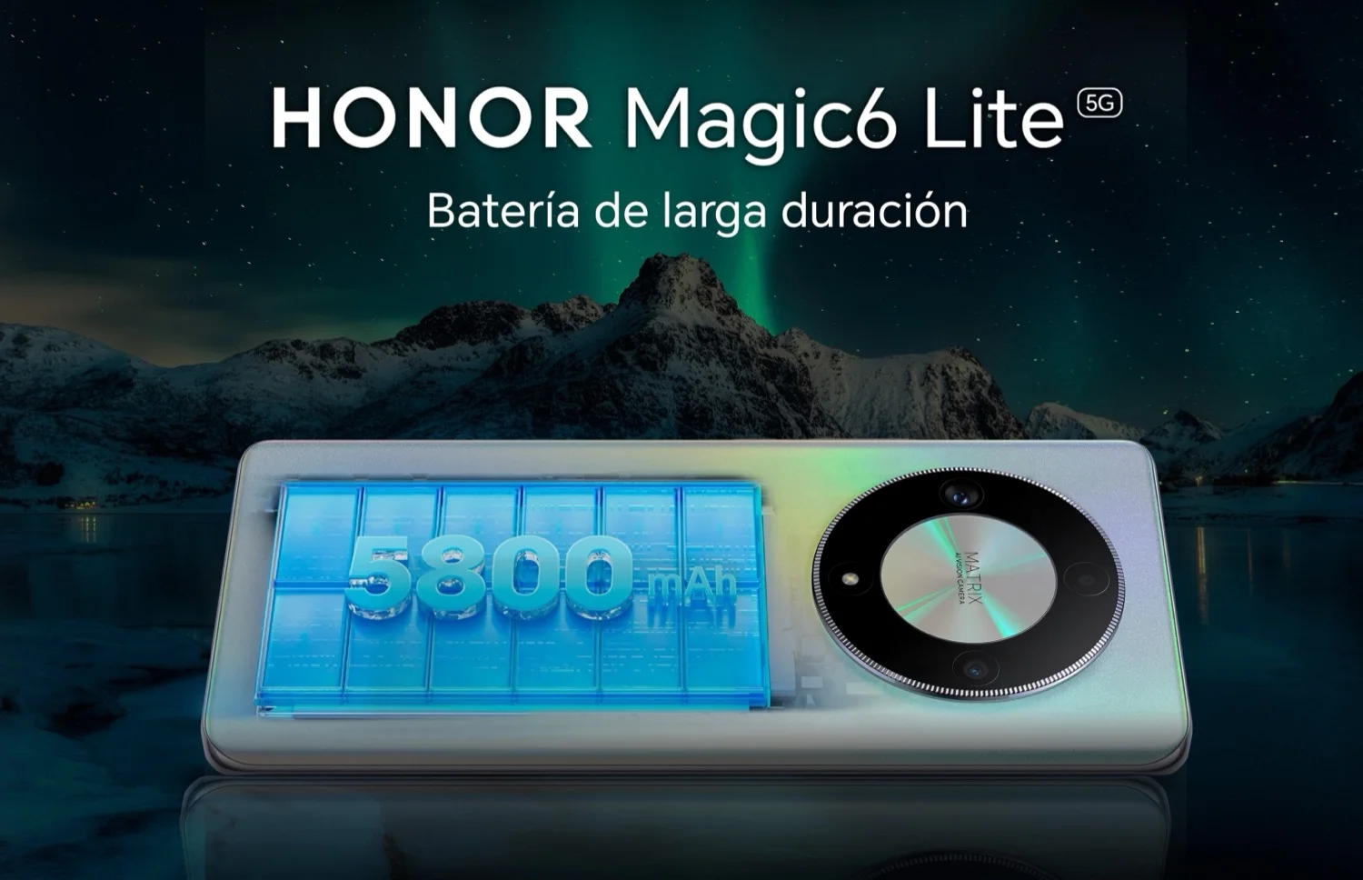 La batería de 5800mAh del HONOR Magic6 Lite