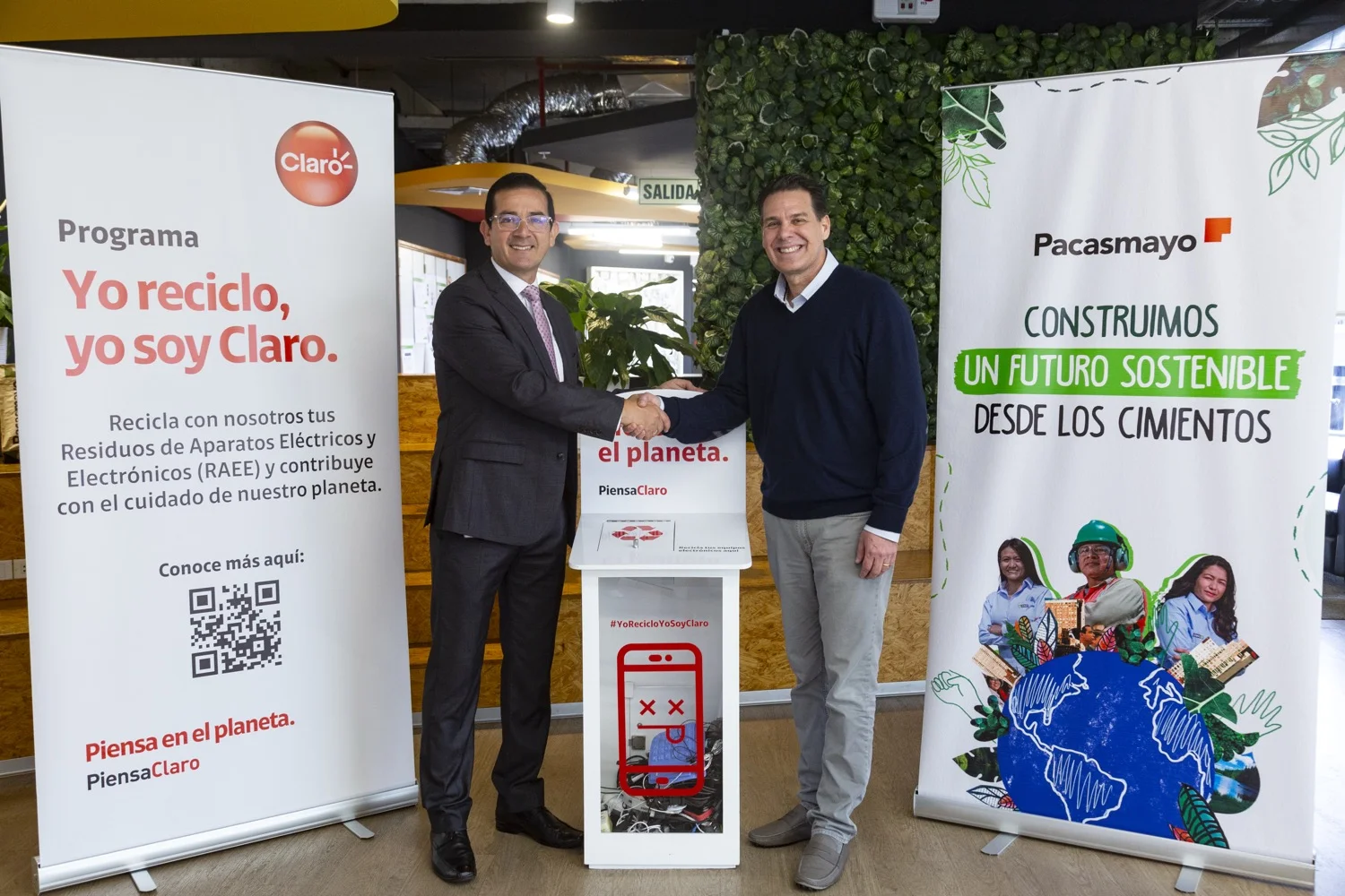 Claro y Cementos Pacasmayo promueven sostenibilidad