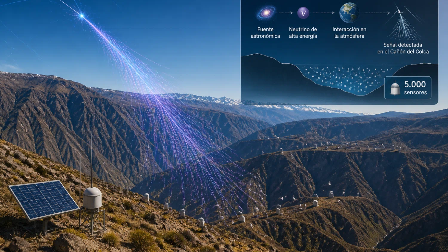 El Cañón del Colca podría convertirse en un telescopio de neutrinos