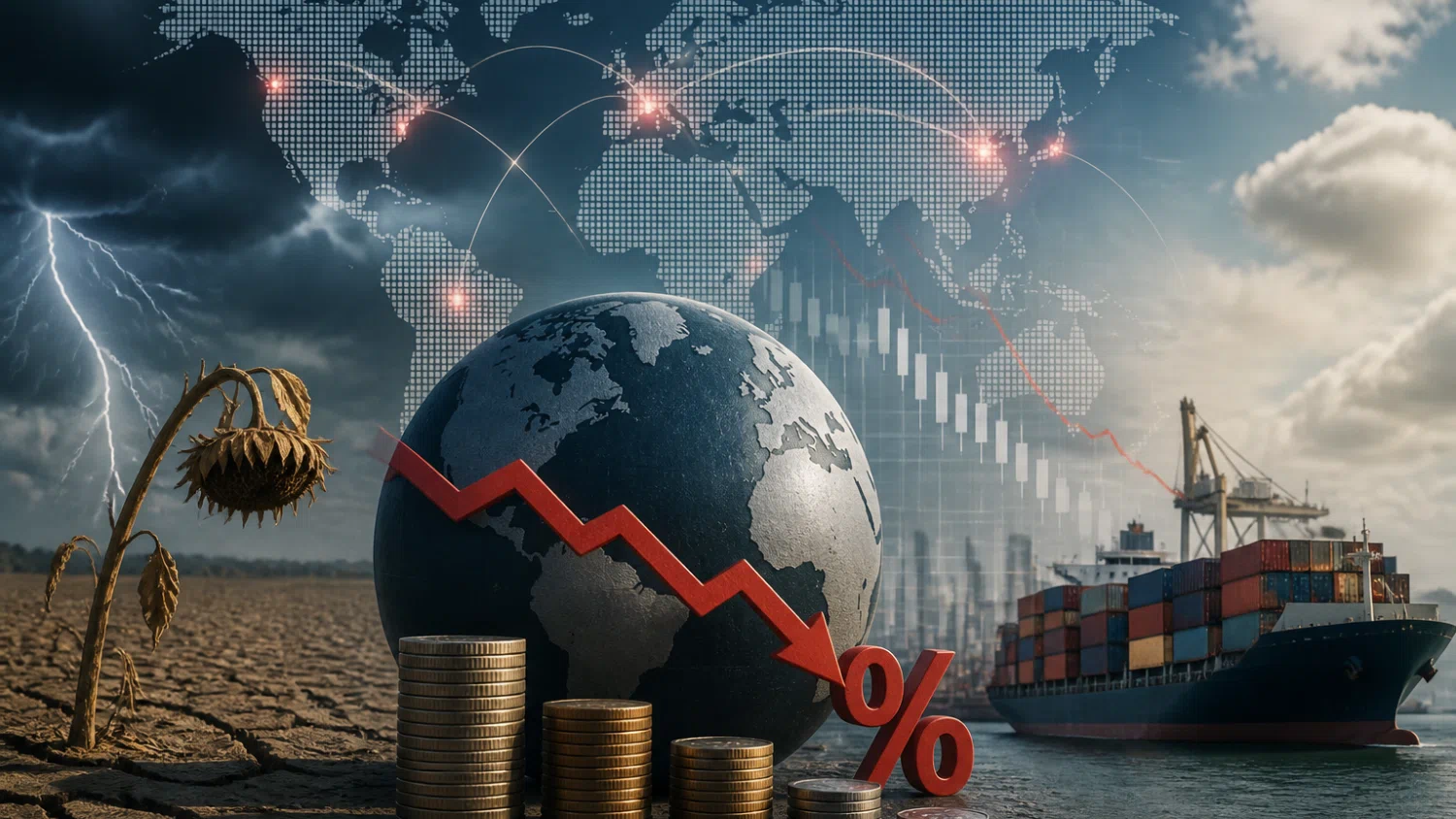 Economía global bajo presión: inflación, clima y tensiones comerciales