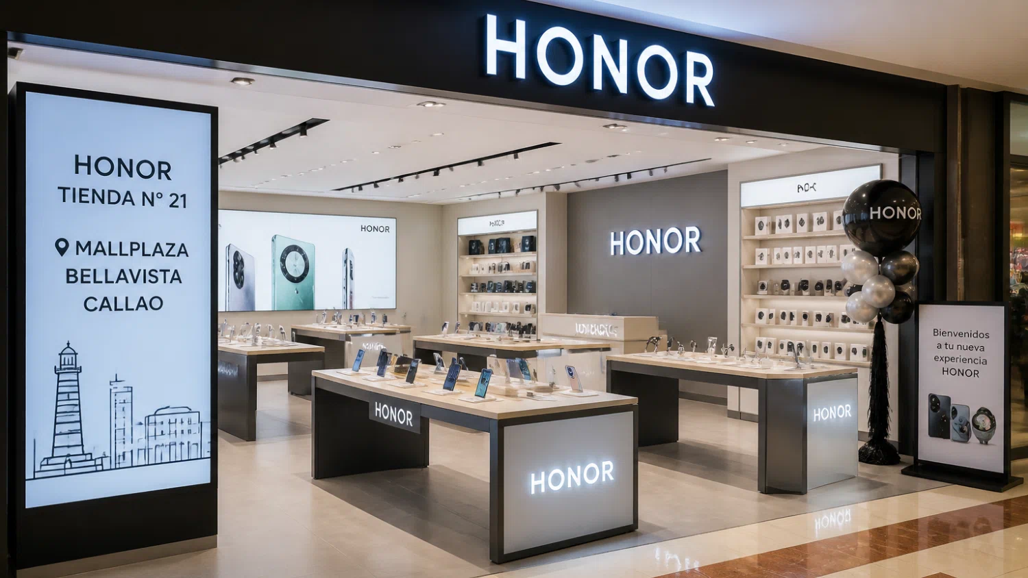 HONOR abre su tienda N&deg;21 en Mallplaza Bellavista, Callao
