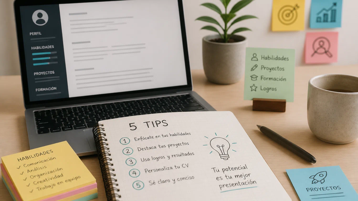 Recomendaciones para un CV funcional sin experiencia laboral